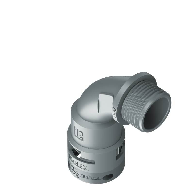 TEAFLEX - TEA6GBN12P11 CURVA 90?IP66 BN12 PG11 GRIGI
