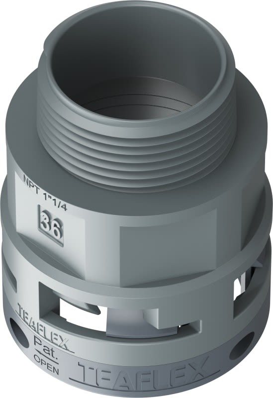 TEAFLEX - TEA6GSM36N06 RACC.GRIGIO IP66 SM36 NPT1 1/4