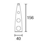 SIDE SPA SDE163 KIT FISSAGGIO N. 2 PEZZI - H. 156MM INOX