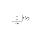 SIDE SPA SDE406307 BASE PALO DA PAVIMENTO 60MM NE