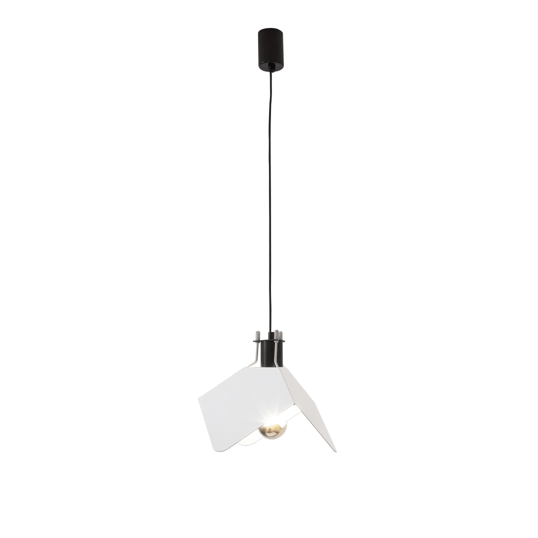 LINEA LIGHT-STILNOVO SNV8995 TRIEDRO SOSP.E27 B.CO