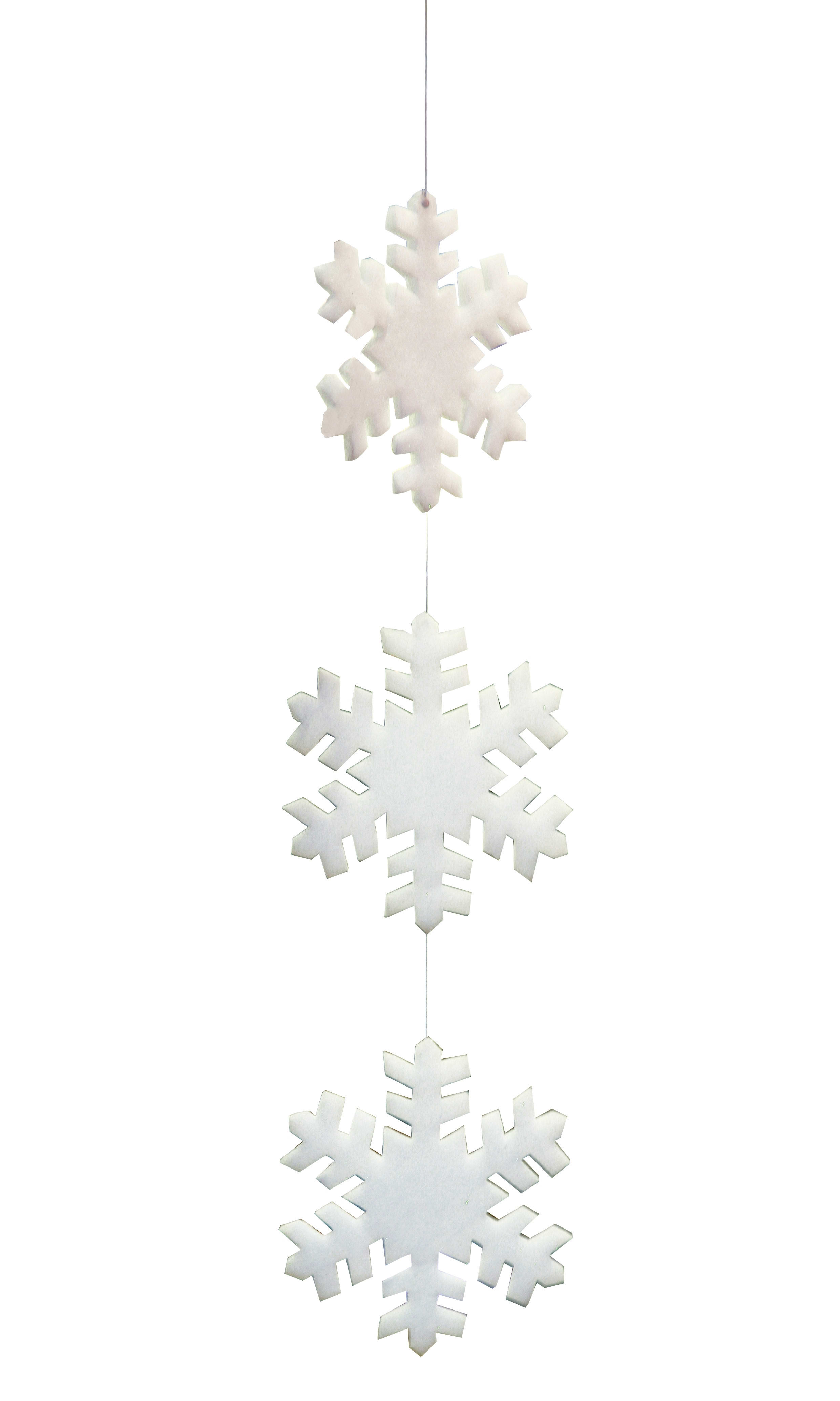 GIOCOPLAST NATALE SP GCP70009984 3 FIOCCHI DI NEVE OVATTATI DIAM 45 PER