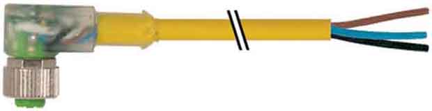 MURRELEKTRONIK SRL - MUE7000124216240500 M12 FEM. 90? CON CAVO + LED