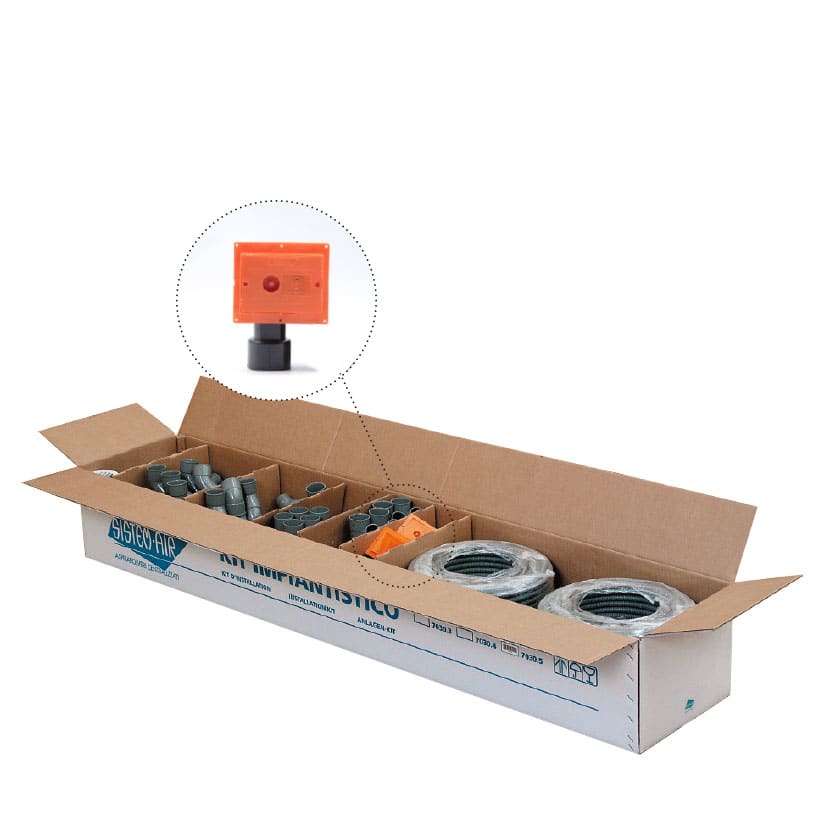 TECNOPLUS TNP7030.4 KIT IMPIANTISTICO 4 PUNTI PRESA