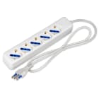 MASTER SRL MST70590 MULTIPRESA 5 USC.P40 16A CAVO 1.2MT+INT