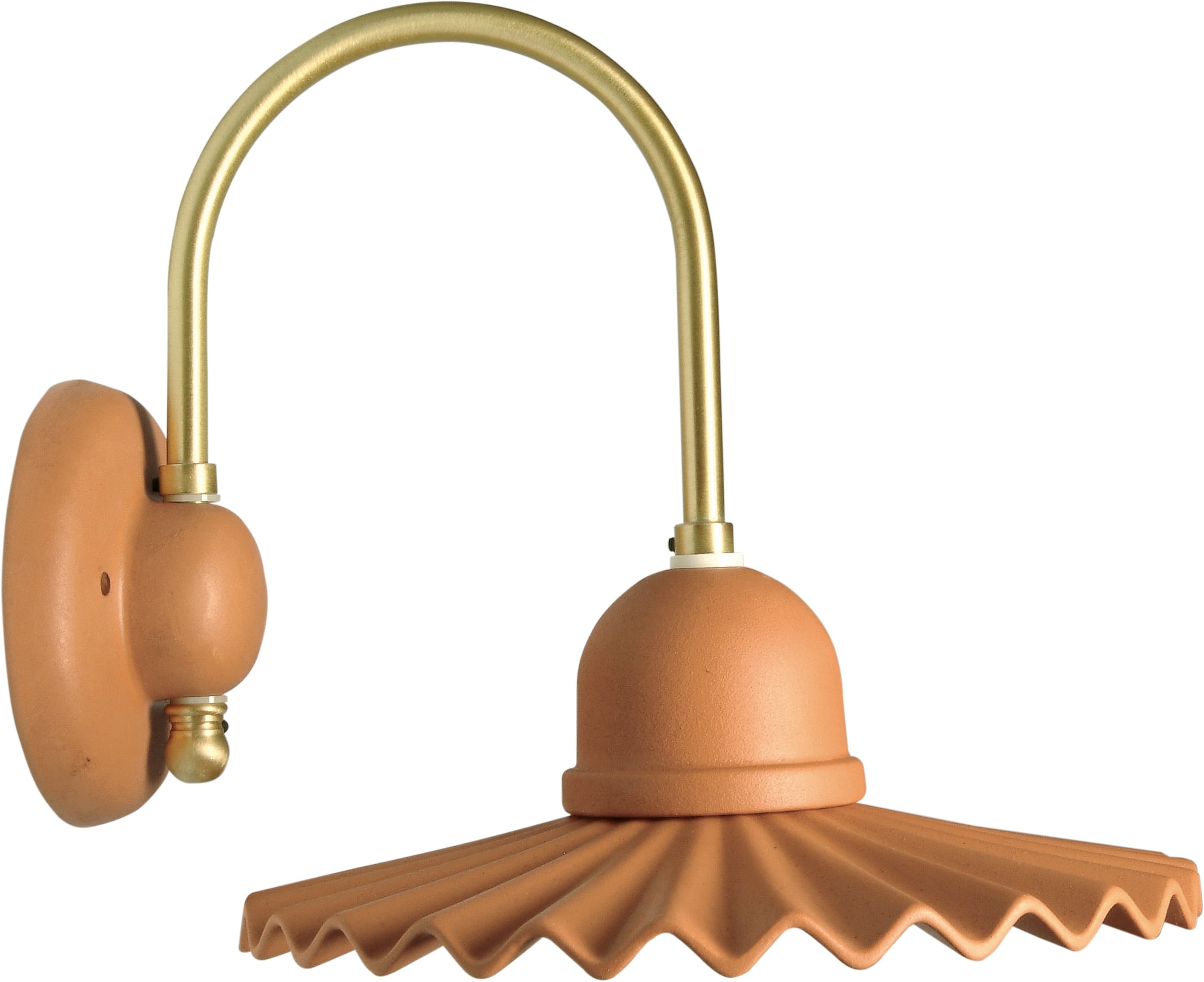 LE PROLUNGHE SAS PRG7164 APPLIQUE E27 COTTO + P.PIEGA COTTO D.22