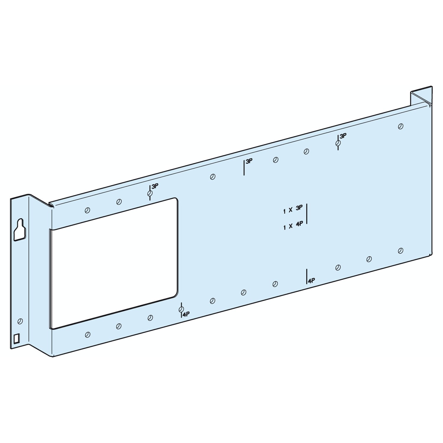 SCHNEIDER ELECTRIC SNRLVS03041 PIASTRA DI FONDO NS250 V FISSO/ROT