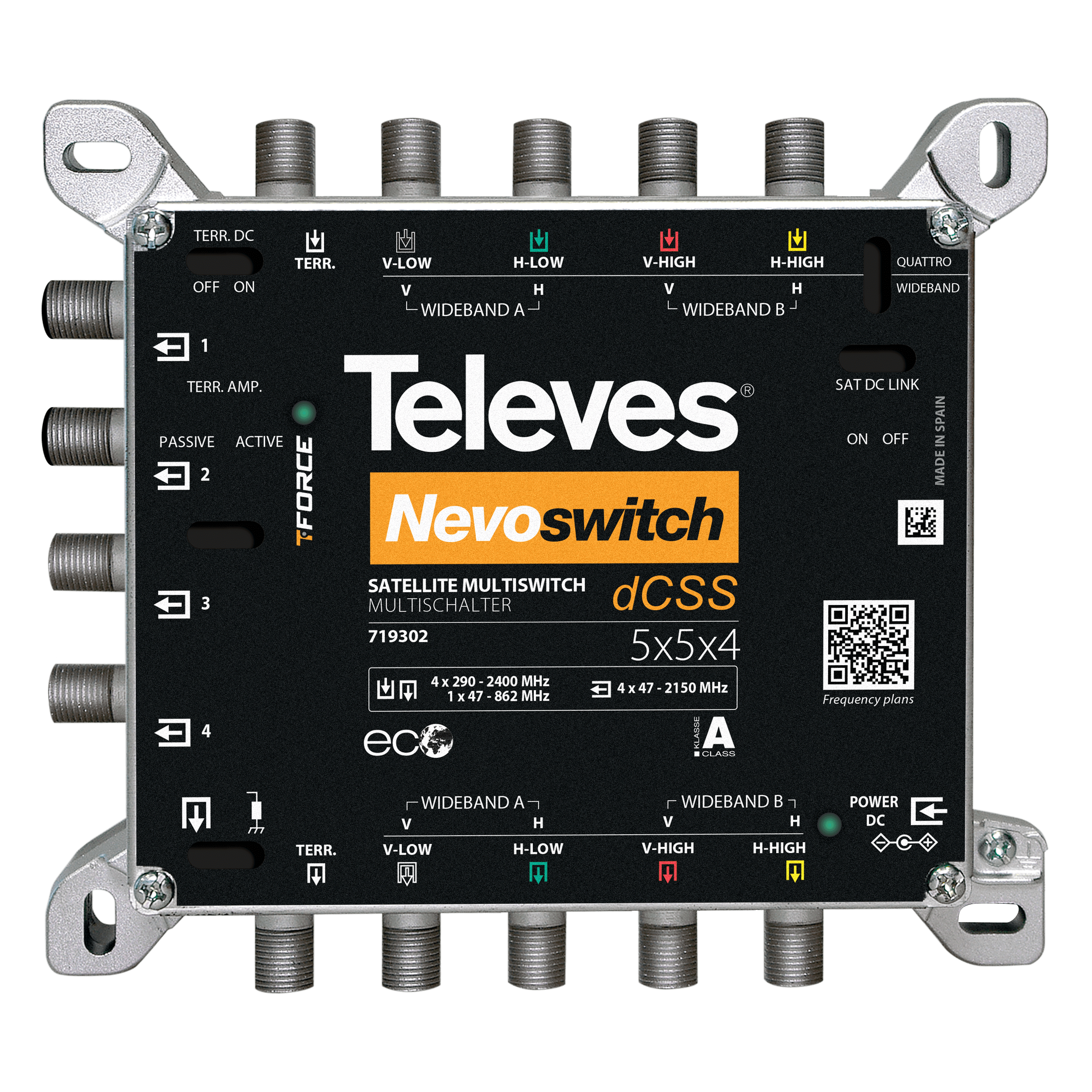 TELEVES ITALIA SRL TVV719302 NEVOSWITCH DCSS WB 5X5X4 2SAT SKY