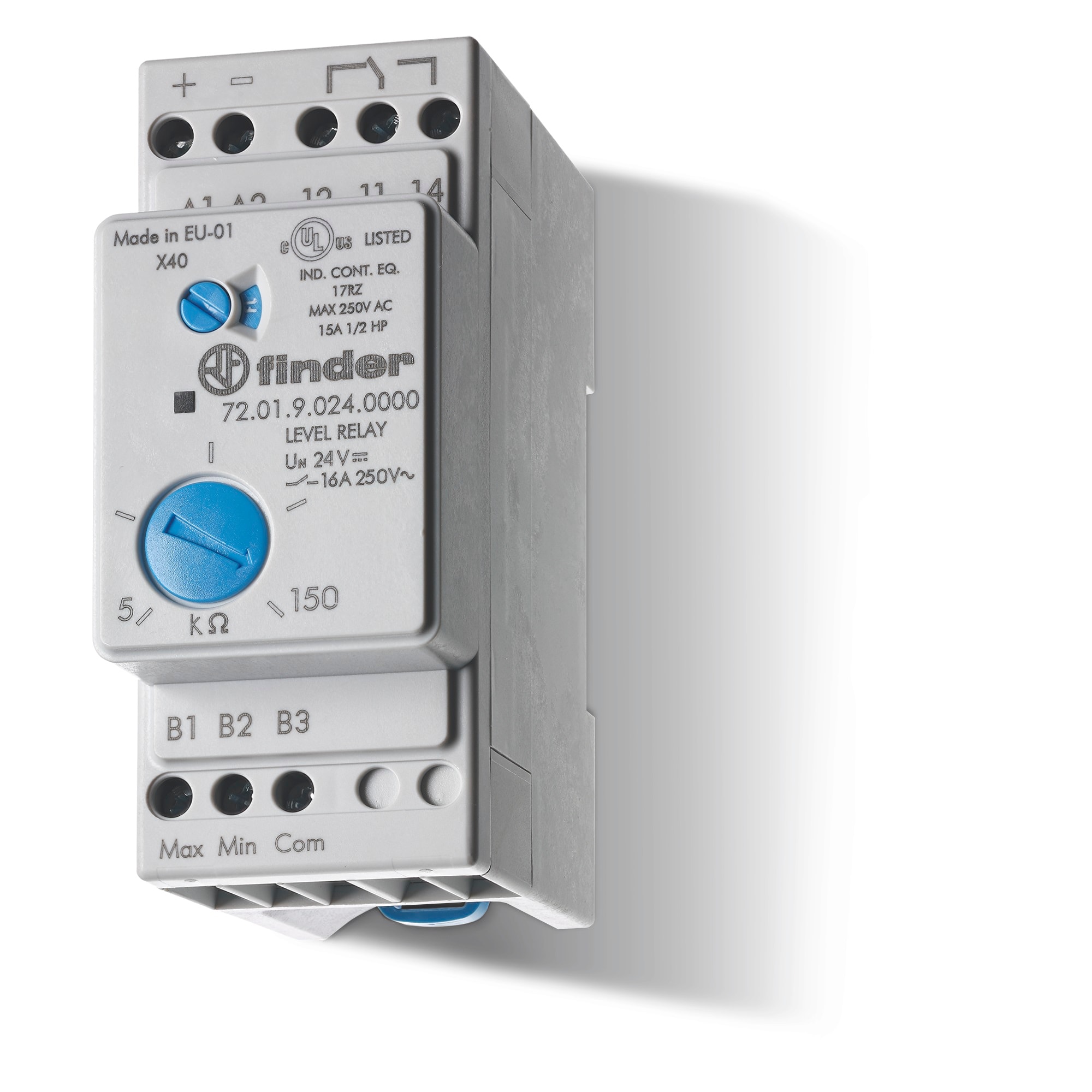 FINDER SPA FIN720182400000 CONTROLLO LIVELLO LIQUIDI 5...150KOHM 1C