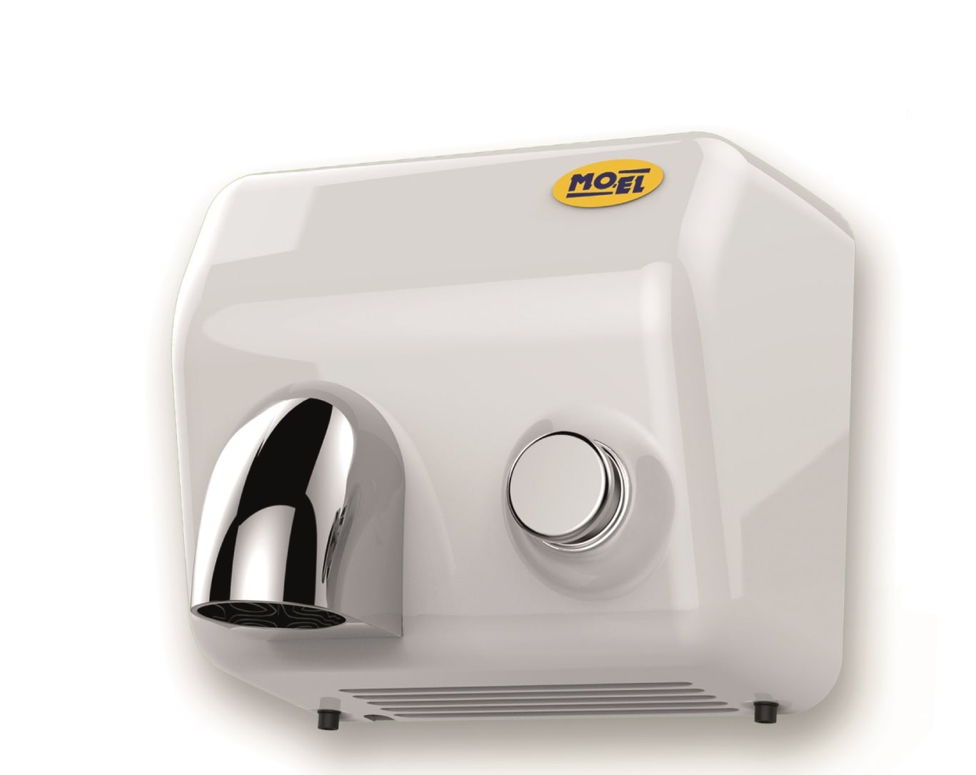 MO EL MOE725 ASCIUGAMANI BIANCO BLOW CON PULSANTE