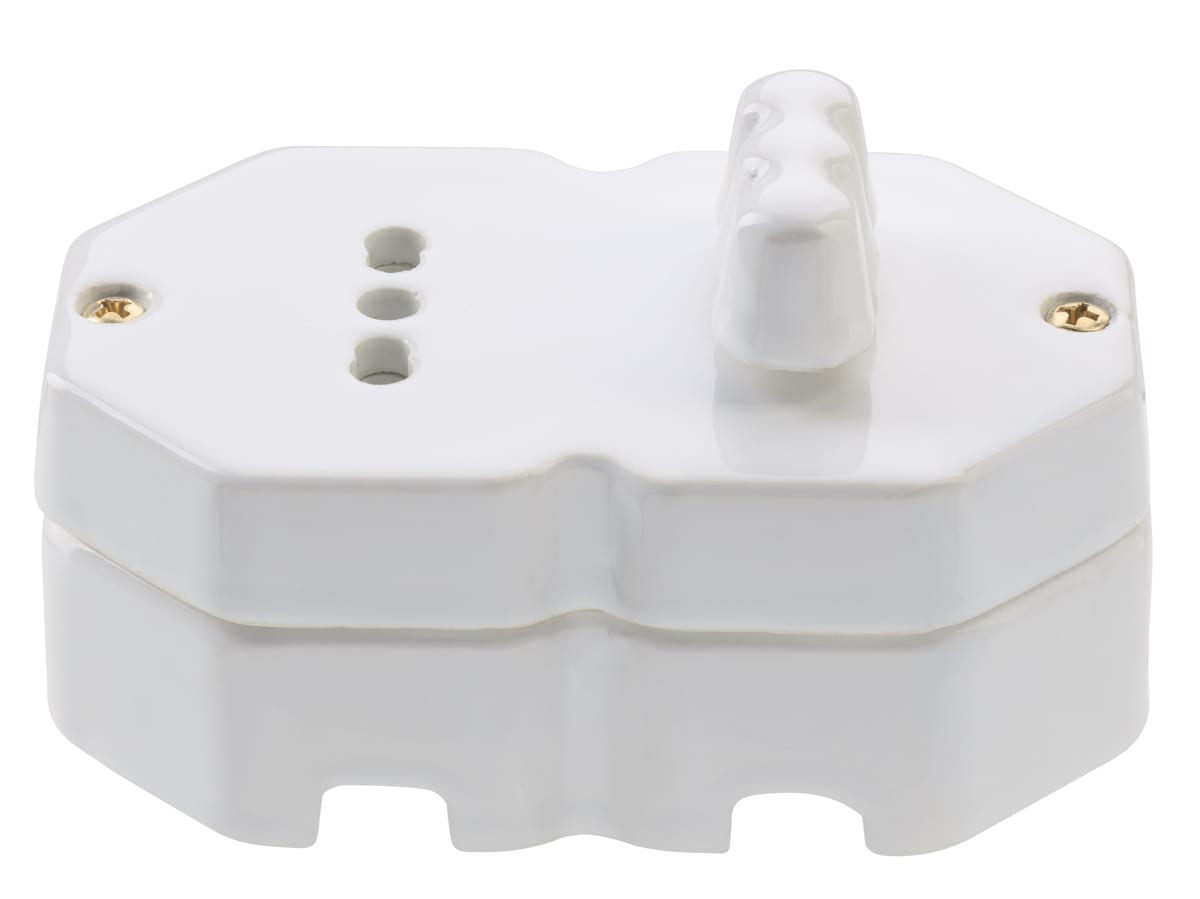 LE PROLUNGHE SAS PRG7274 DEVIATORE ROT.+ PRESA 10/16A D/OTTAGONO