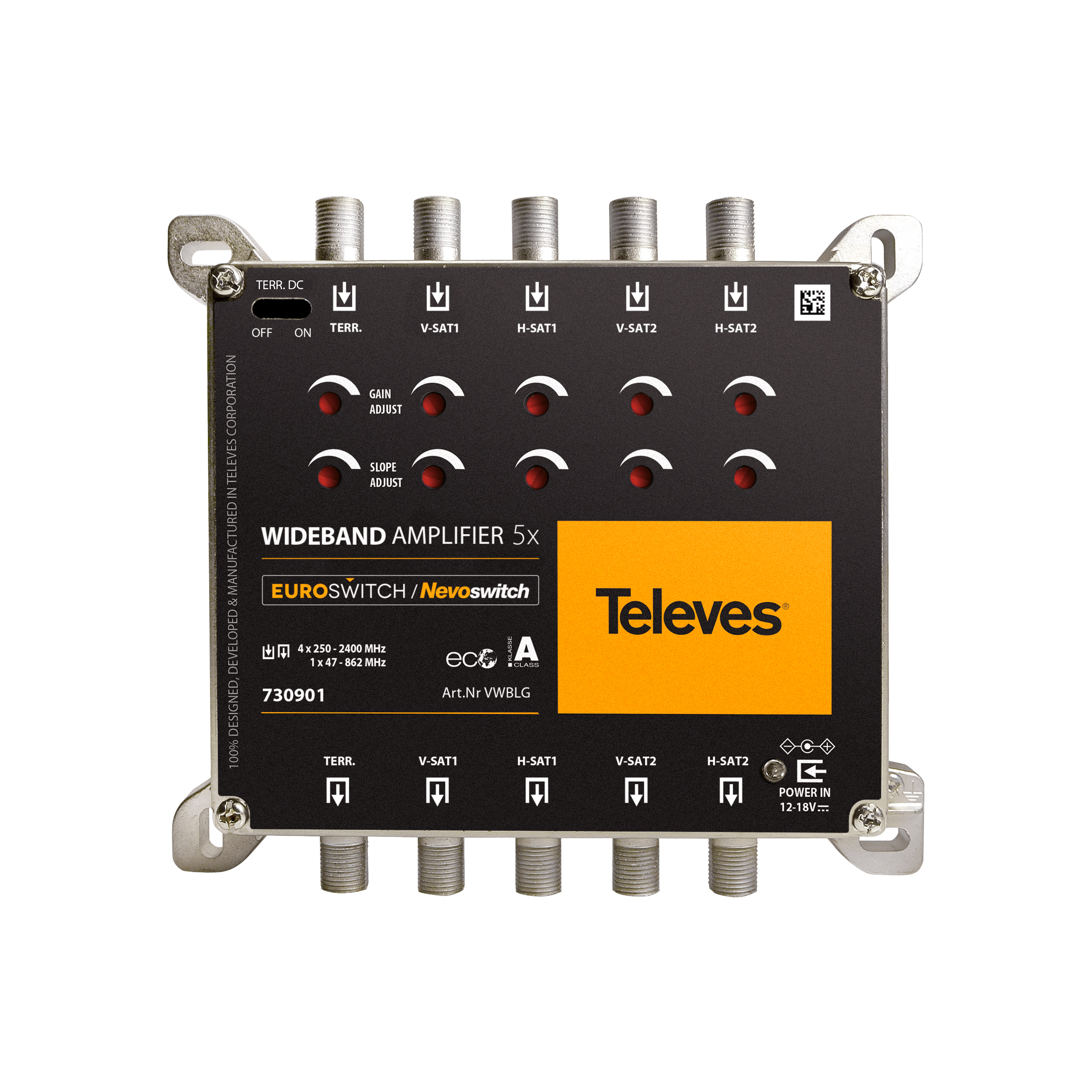 TELEVES ITALIA SRL - TVV730901 EURO/NEVO AMPLIF.WB 5X5 F G10/13DB