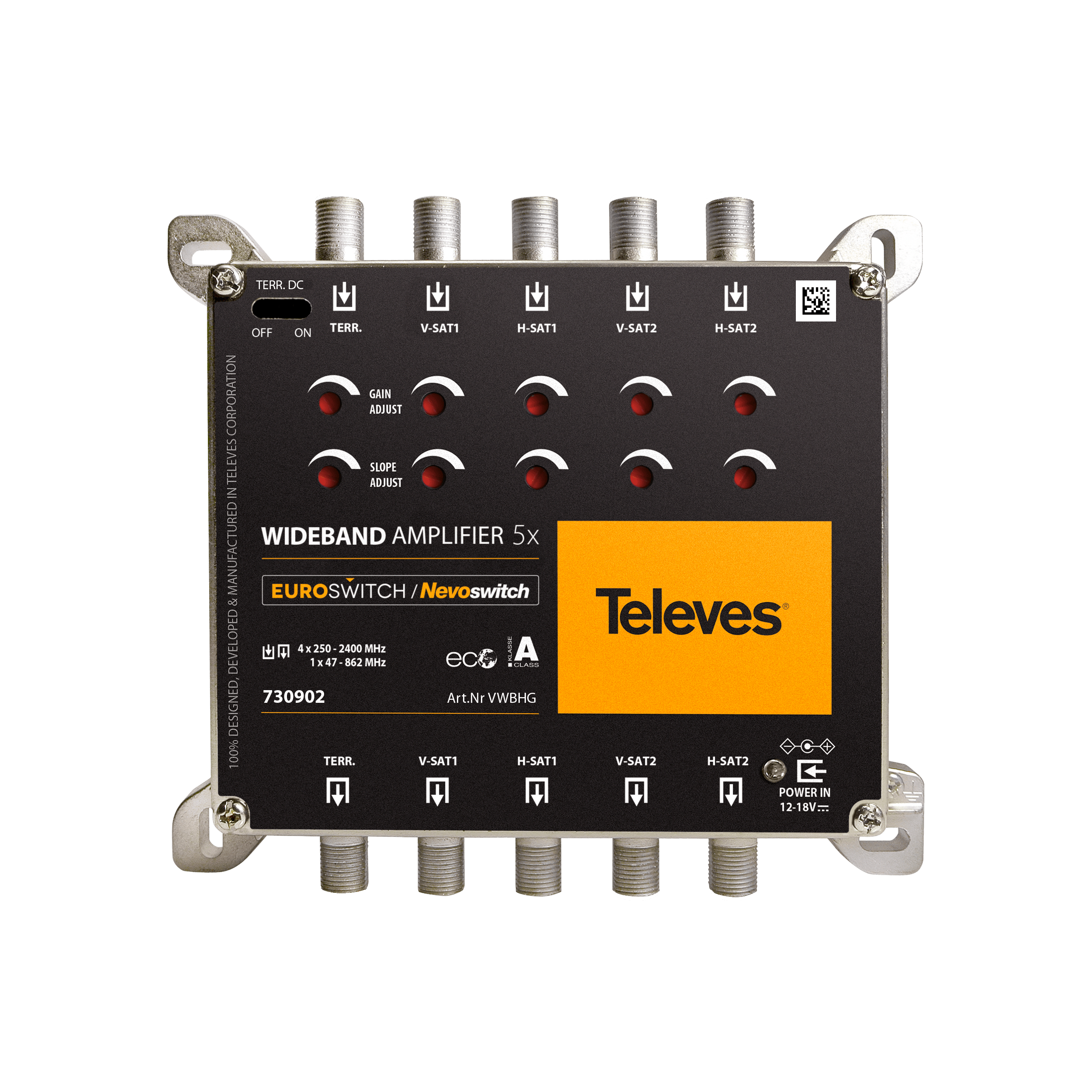 TELEVES ITALIA SRL - TVV730902 EURO/NEVO AMPLIF.WB 5X5 F G27/29DB