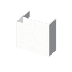 UNEX APARELLAJE ELEC UNY73236-2 73 ANGOLO PIANO BIANCO 60X190 U24X