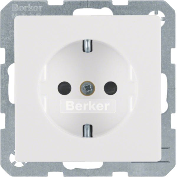 BERKER BRK7341236089 PRESA SCHUKO SERIE Q1/Q3 BIA.POL.VELLUTO