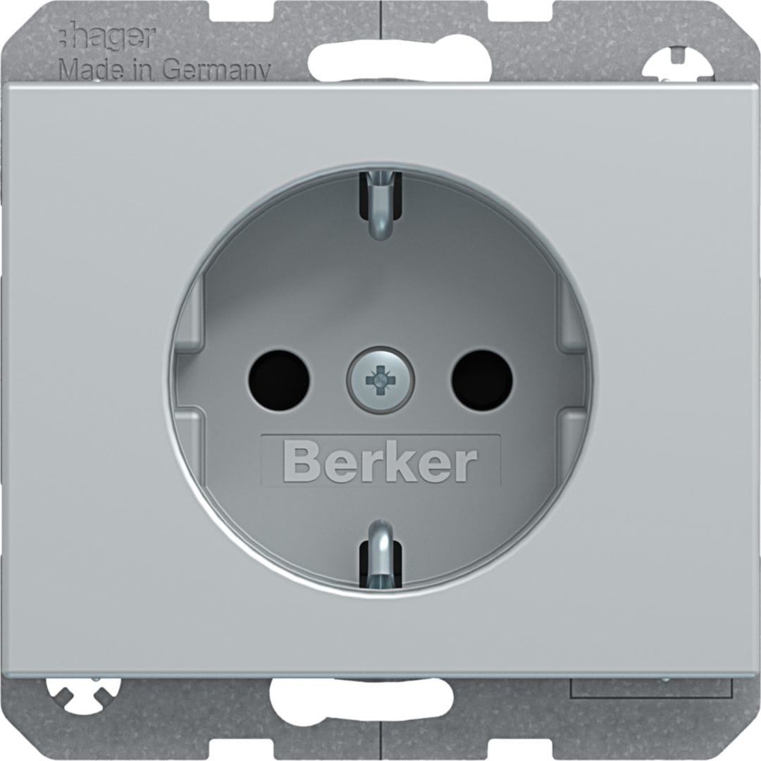 BERKER - BRK7341357003 P.SCHUKO SERIE K5 ALU, ALLUMINIO ANOD