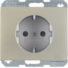 BERKER BRK7341357004 P.SCHUKO K5 ACC.INOX, METALLO OPACO