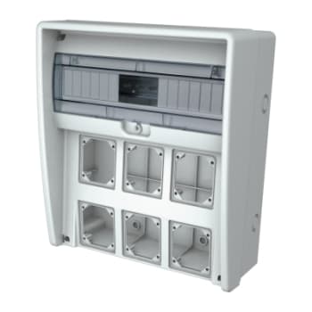 FANTON SRL - FME74205 QUADRO U350 IP65 VUOTO/6PR.MAX16A/3COP.