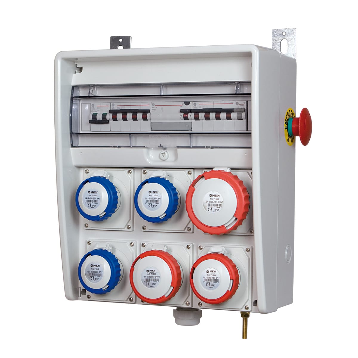 FANTON SRL FME74398 QUADRO U350 ASC IP65 6CEE/4PT/MORS/EM/ST