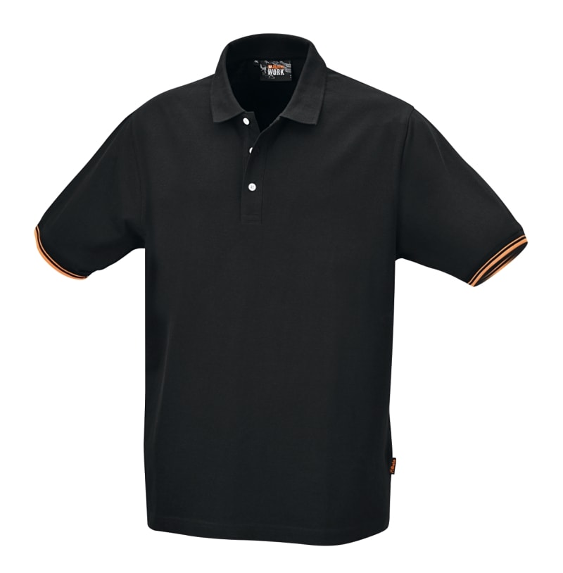 BM SPA BMM075470406 POLO COTONE-PIQUE BLACK TG. XXXL