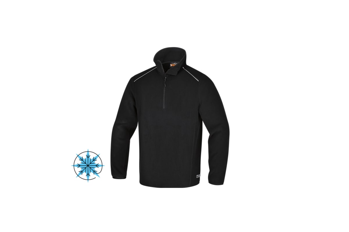 BM SPA BMM076360502 MICRO PILE ZIP CORTA 180GR. BLACK TG. M