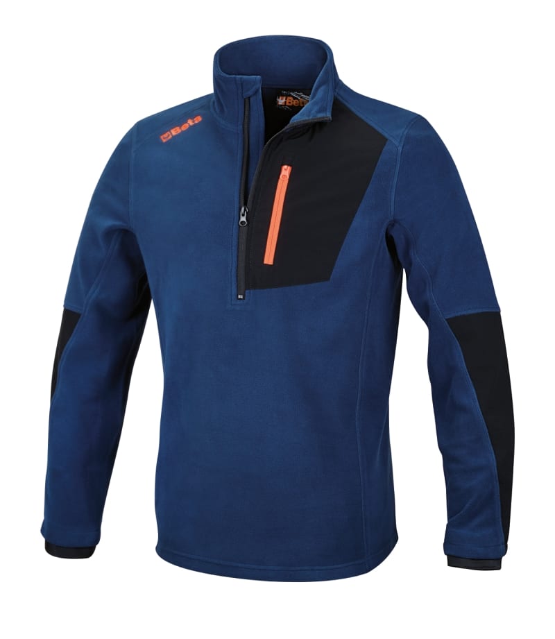 BM SPA BMM076540100 MICROPILE 180GR ZIP CORTA OC. BLUE TG.XS