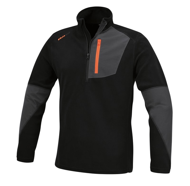 BM SPA BMM076540000 MICROPILE 180GR ZIP CORTA BLACK TG.XS