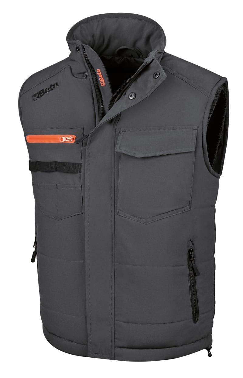 BM SPA BMM076730002 GILET MULTITASCHE BLACK-GREY TG. M