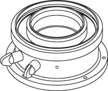 ROBERT BOSCH JUN7738112636 ADATT VERT 80/125-60/100 PP-BIANCO