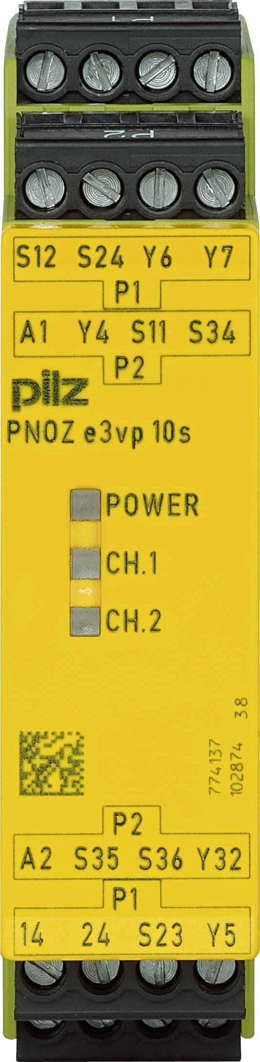 PILZ ITALIA SRL - PIZ774137 PNOZE3VP 10S 24DC 1PNP(R)+1PNP(I)+1PNP