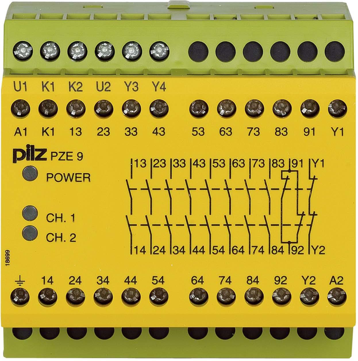 PILZ ITALIA SRL PIZ774148 PZE 9 230AC 8NA+1NC