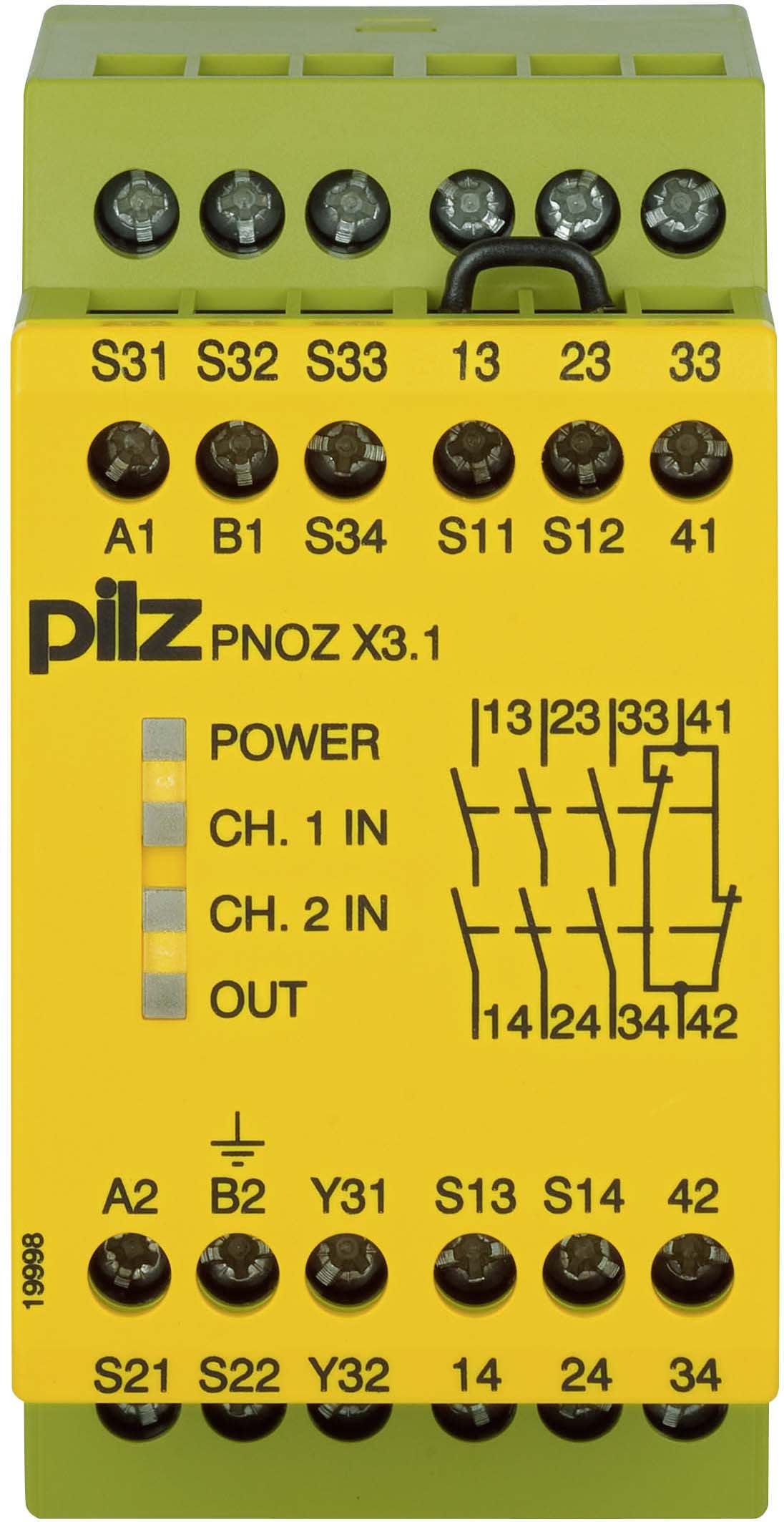 PILZ ITALIA SRL - PIZ774321 PNOZ X3.1 230AC/24DC 3NA+1NC+1PNP