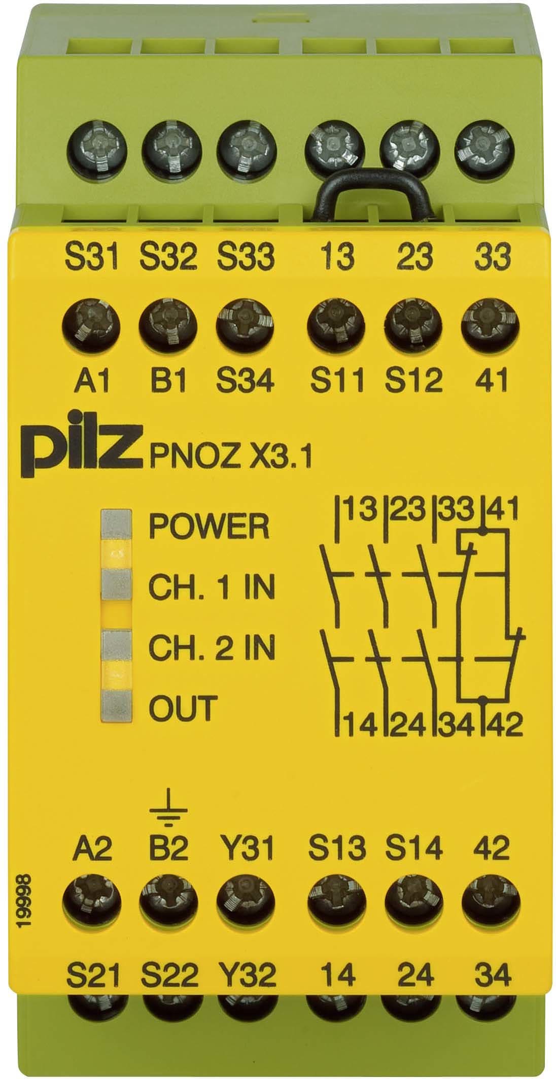 PILZ ITALIA SRL PIZ774321 PNOZ X3.1 230AC/24DC 3NA+1NC+1PNP