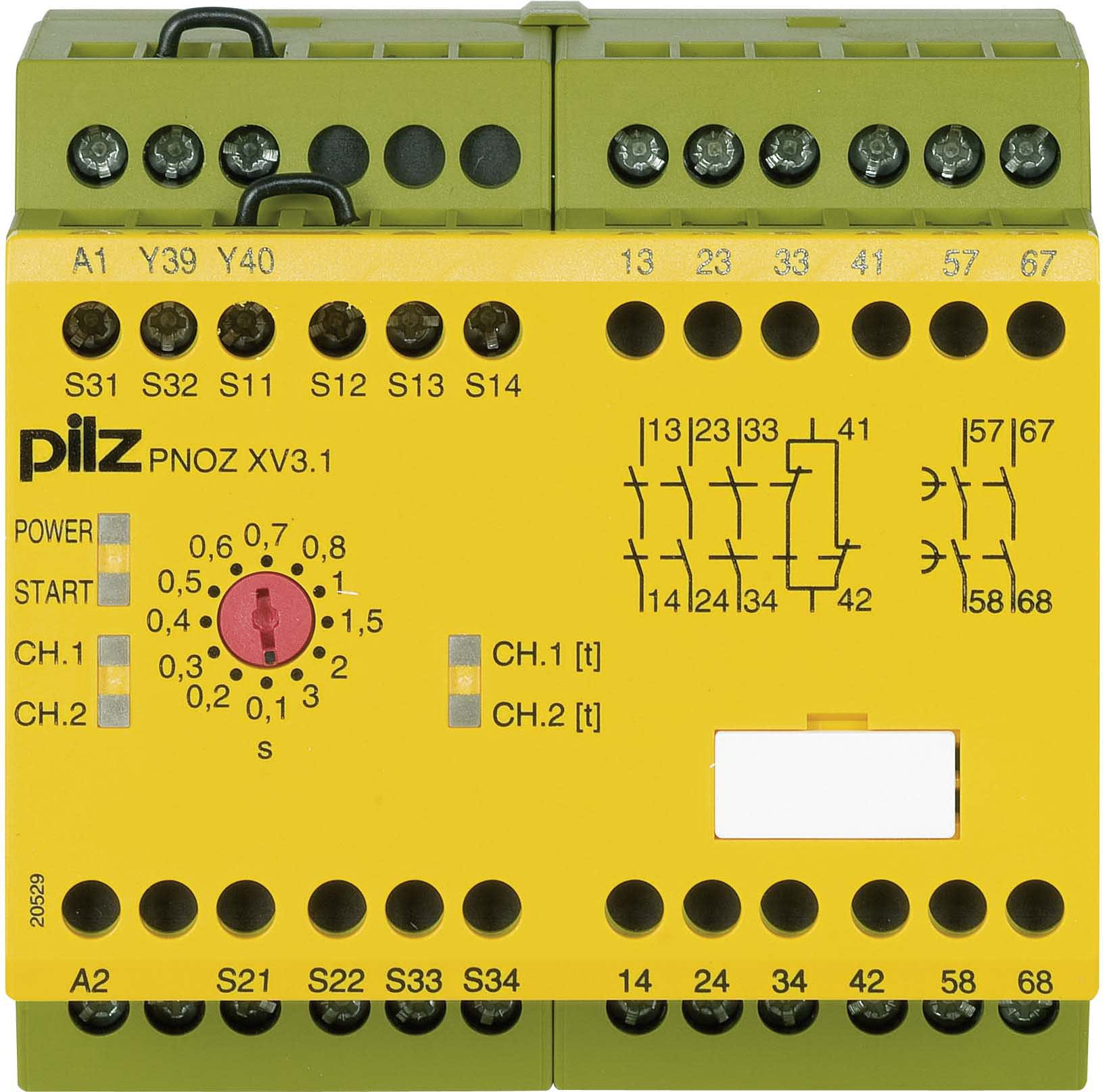 PILZ ITALIA SRL - PIZ774532 PNOZ XV3.1 3S 24DC 3NA-1NC(I)+2NA(R)