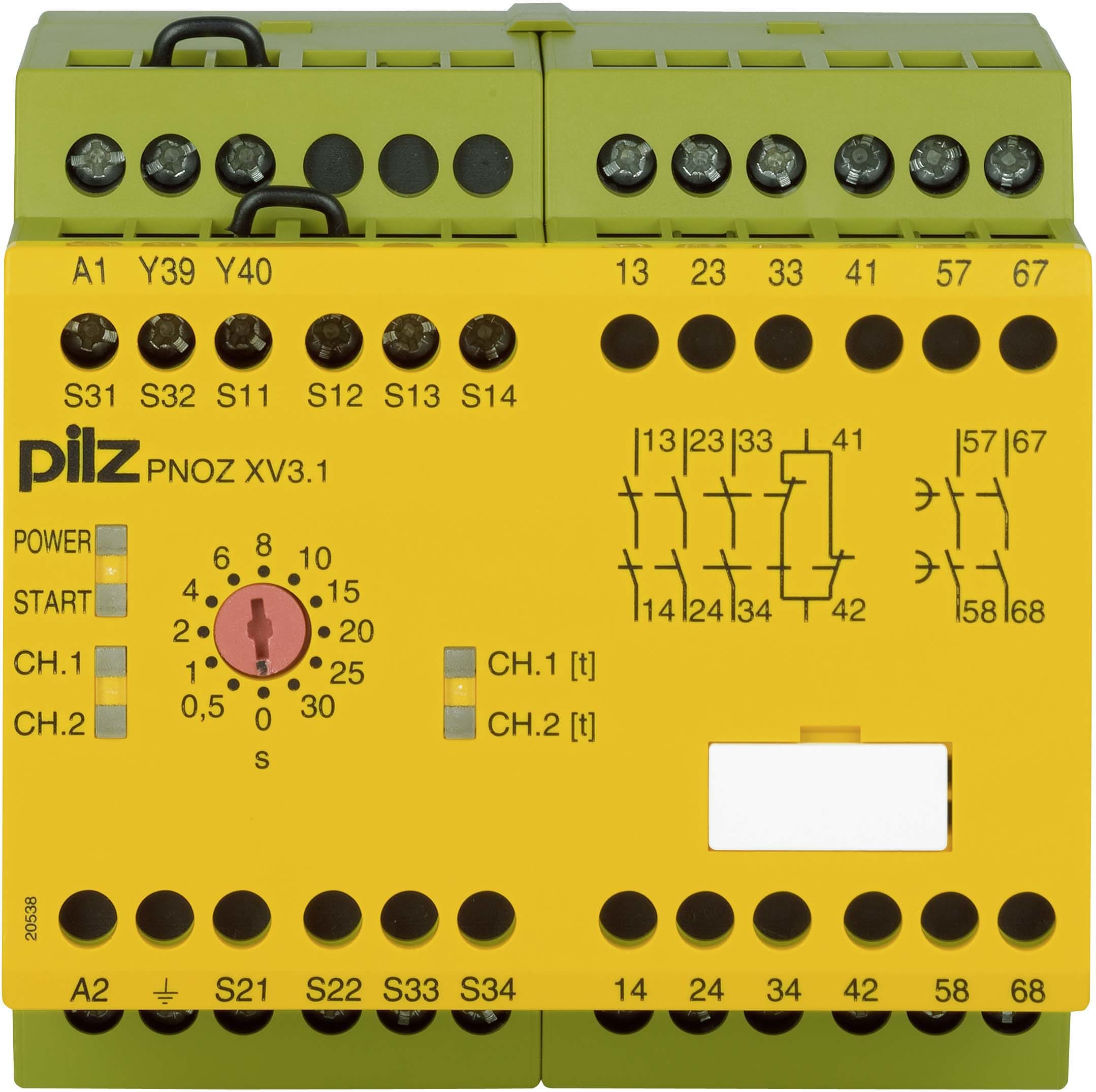 PILZ ITALIA SRL PIZ774610 PNOZ XV3.1 30S24.240AC/DC 3NA-1NC(I)+2NA