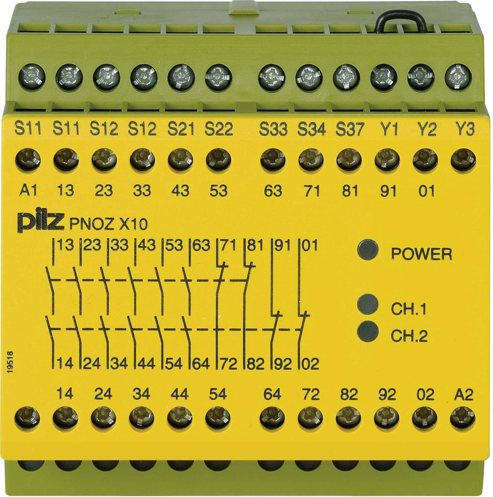 PILZ ITALIA SRL PIZ774709 PNOZ X10 24DC 6NA+4NC