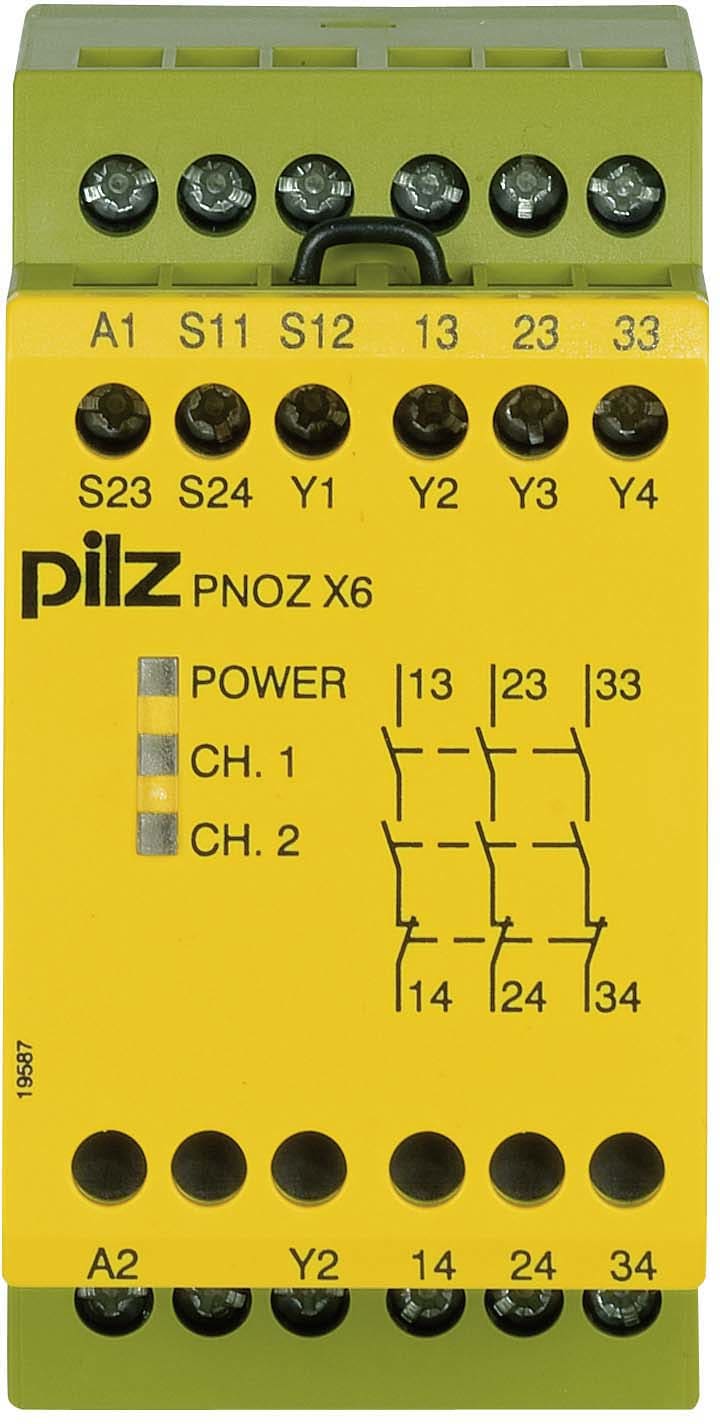 PILZ ITALIA SRL PIZ774729 PNOZ X6 24AC/DC 3NA