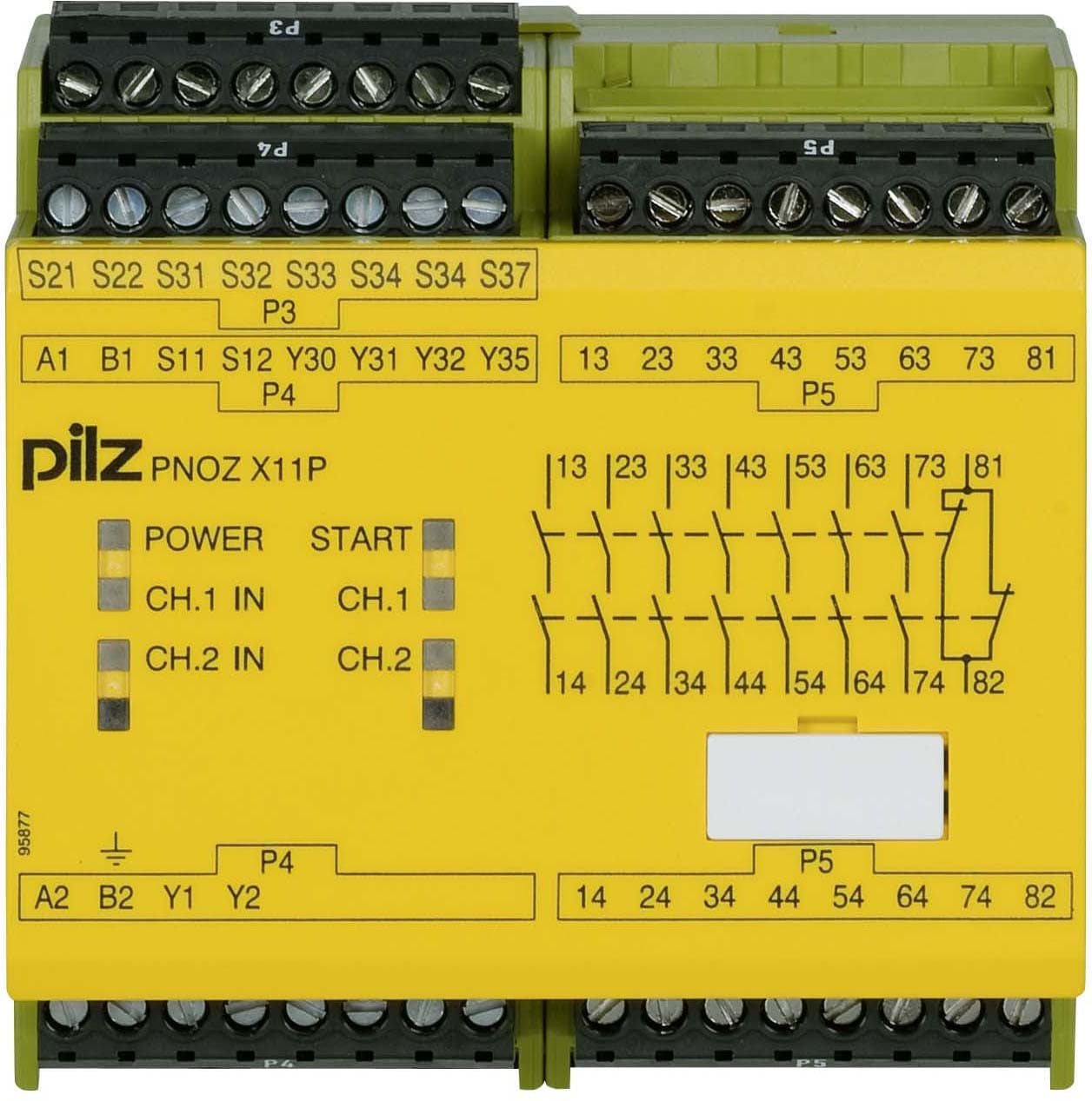 PILZ ITALIA SRL PIZ777086 PNOZ X11P 230AC/24DC 7NA+1NC+2PNP