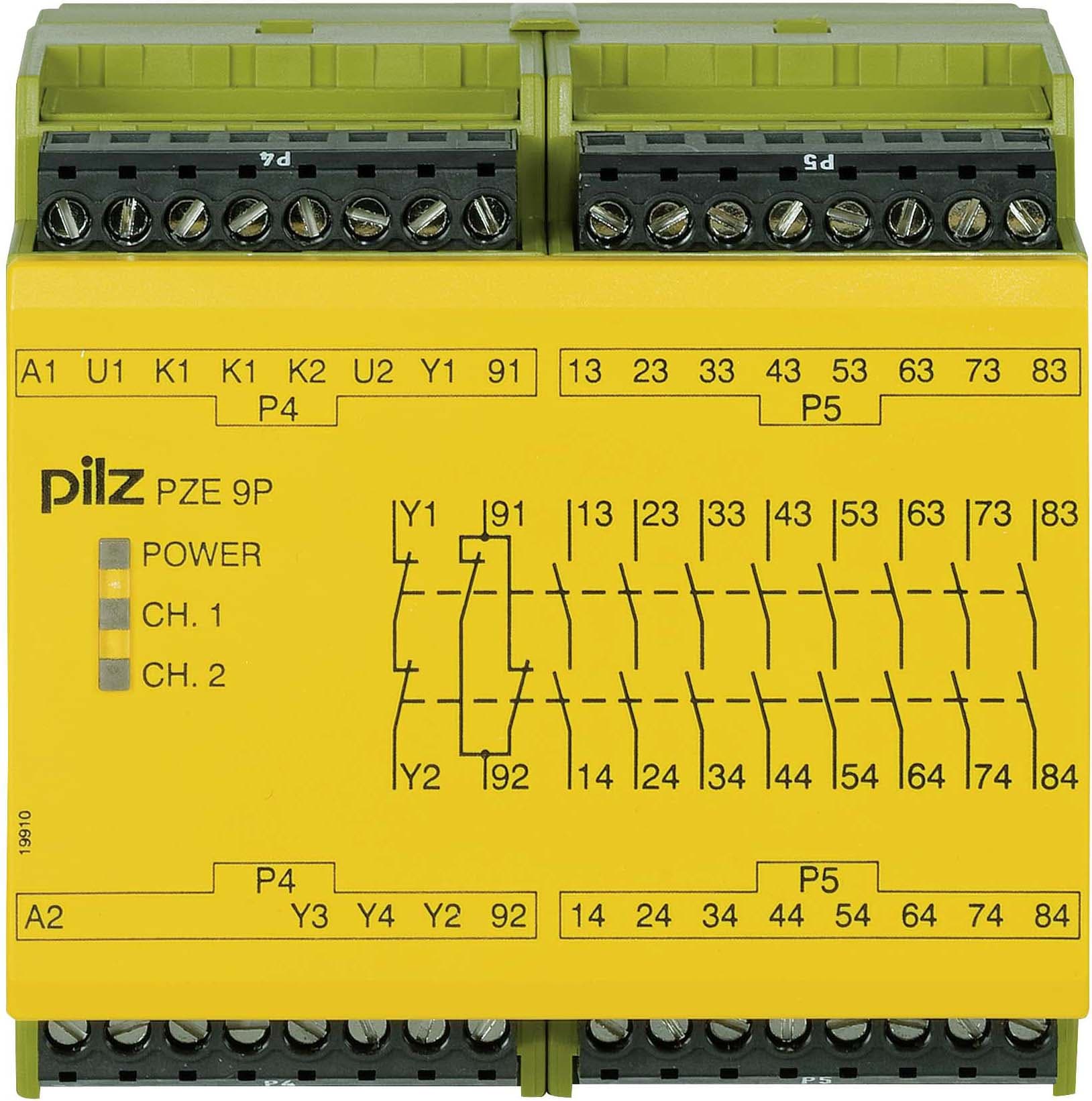 PILZ ITALIA SRL PIZ777140 PZE 9P 24AC/DC 8NA+1NC
