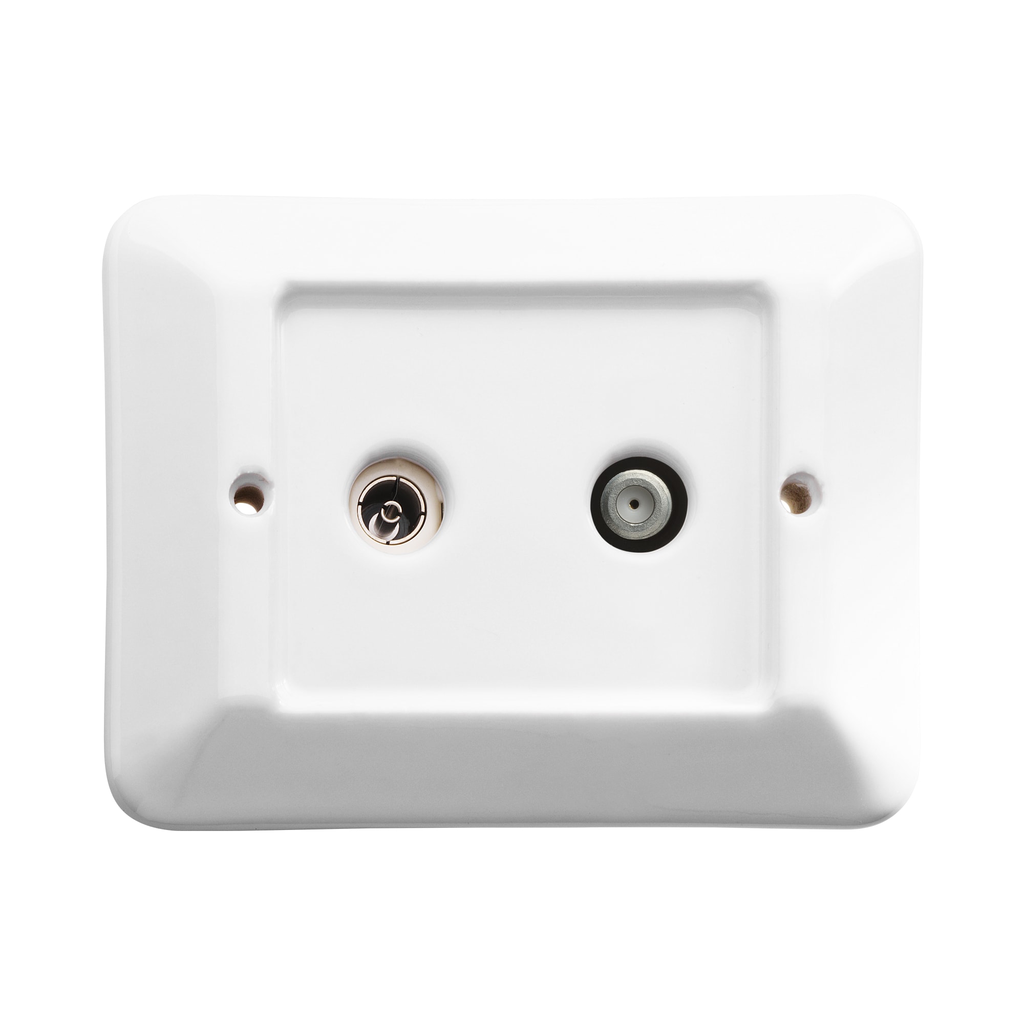 LE PROLUNGHE SAS PRG7781 SERIE DELUX PRESA SATELL.+PRESA TV D.9.5
