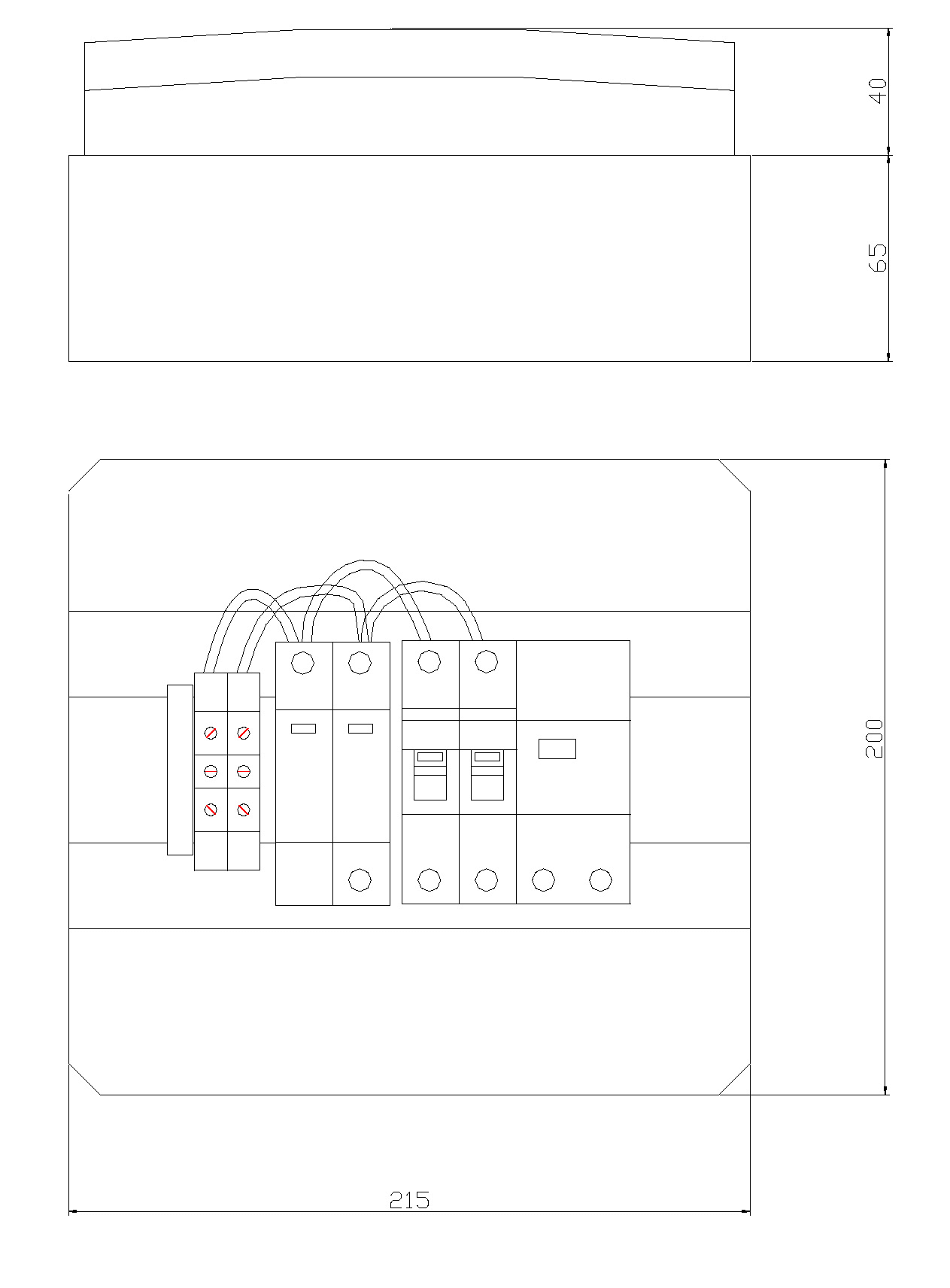 ITALWEBER SPA ITW7850112 QUADRO DI CAMPO AC MONOFASE 40A
