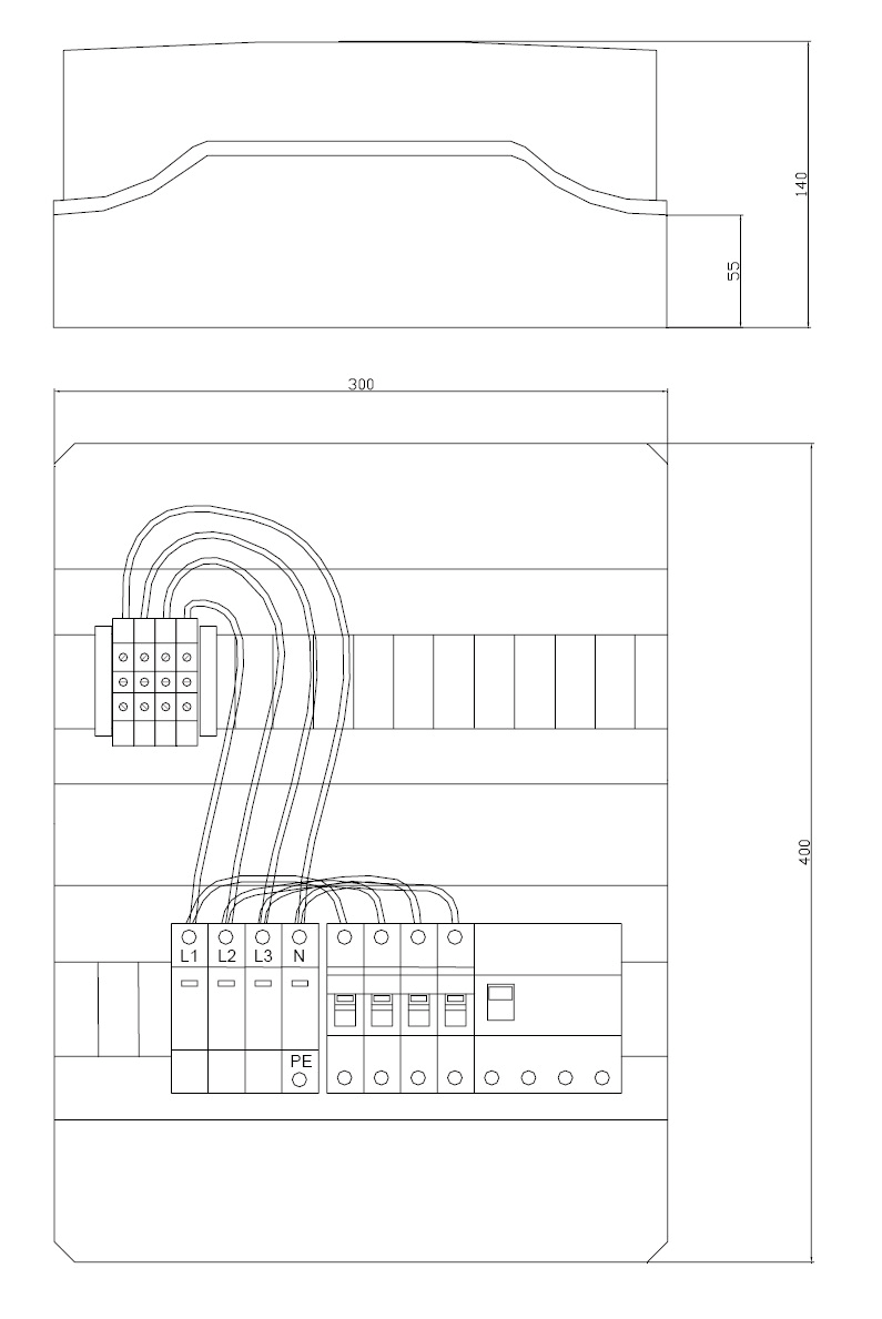 ITALWEBER SPA - ITW7850295G QUADRO DI CAMPO AC TRIFASE 16A
