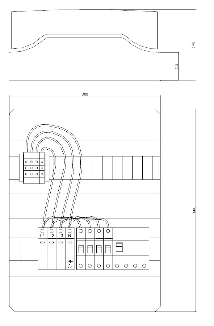 ITALWEBER SPA - ITW7850301 QUADRO DI CAMPO LATO A.C. VERS.281