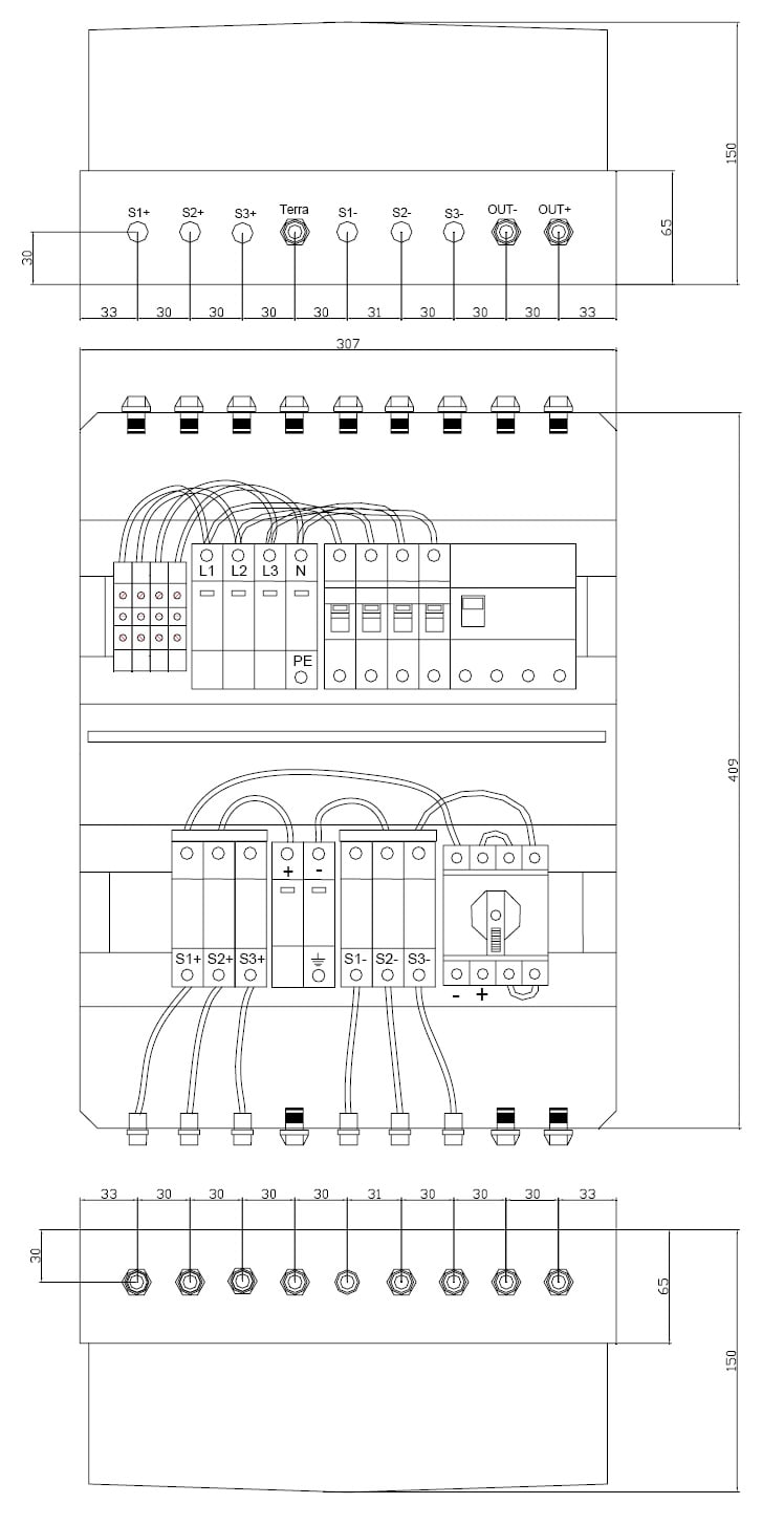 ITALWEBER SPA ITW7850580A QUADRO DI CAMPO 3 STR DC+AC VR.60A