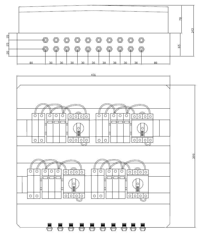ITALWEBER SPA ITW7853003P3 QUADRO DI CAMPO 4 STRINGHE VERS.3P3