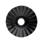 LE PROLUNGHE SAS PRG7874/N PIATTO ONDA PORCELLANA NERA D.20 CM