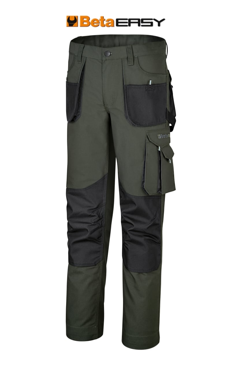 BM SPA BMM079000506 PANTALONI CANVAS EASY GREEN TG.XXXL