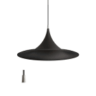 LINEA LIGHT (ILED) ILDCA025AKBEZZ MORGANA TEX BLACK BRUSHED NICKEL