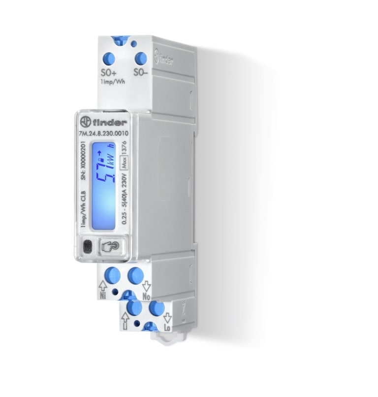 FINDER SPA FIN7M2482300010 CONTATORE ENERGIA 40A SOLO KW MONOFASE