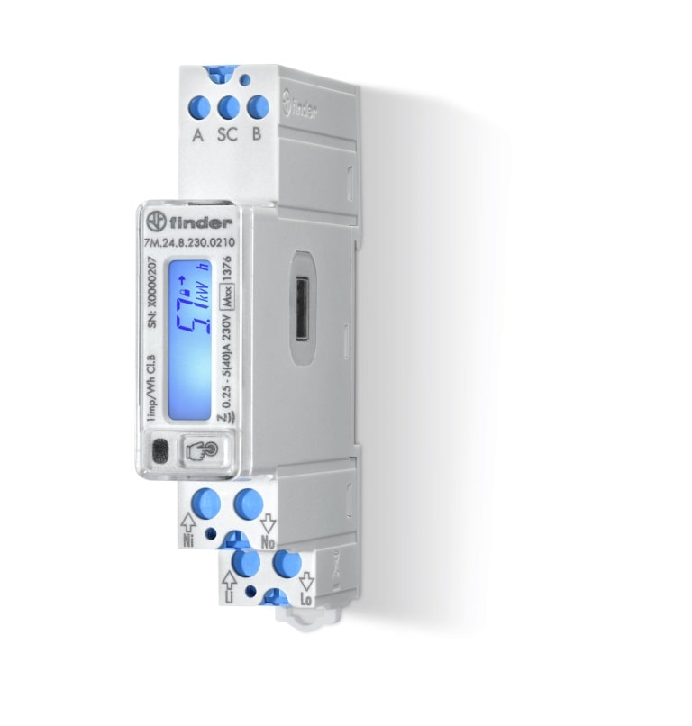 FINDER SPA FIN7M2482300210 CONTATORE ENERGIA 40A SOLO KW MONOFASE